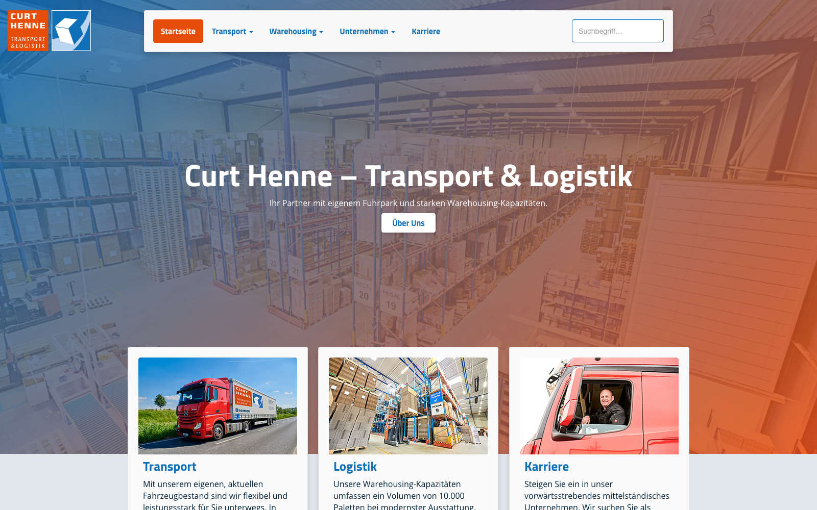 Startseite Curt Henne Logistik